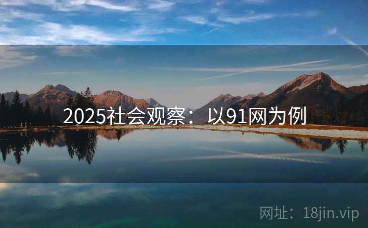 2025社会观察：以91网为例
