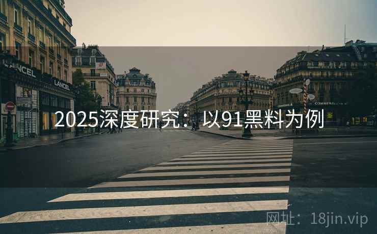 2025深度研究：以91黑料为例