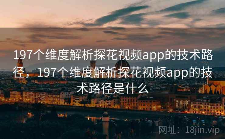197个维度解析探花视频app的技术路径，197个维度解析探花视频app的技术路径是什么