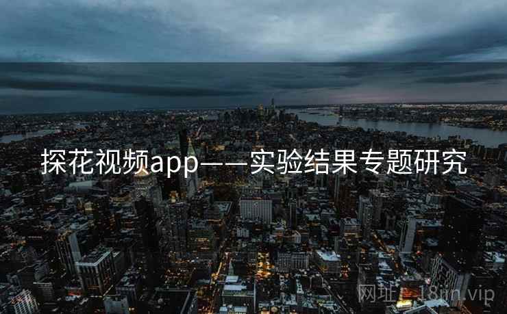 探花视频app——实验结果专题研究